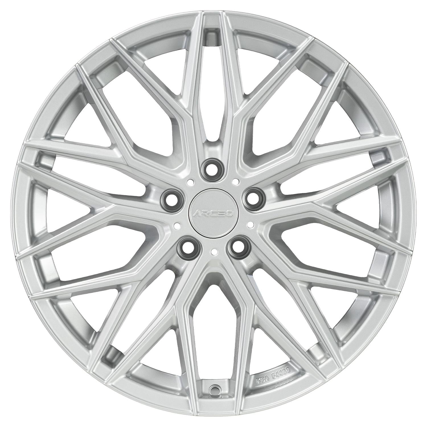 9.5x19 Zoll 5x112 ET45 73.1 White Silver ARCEO VALENCIA