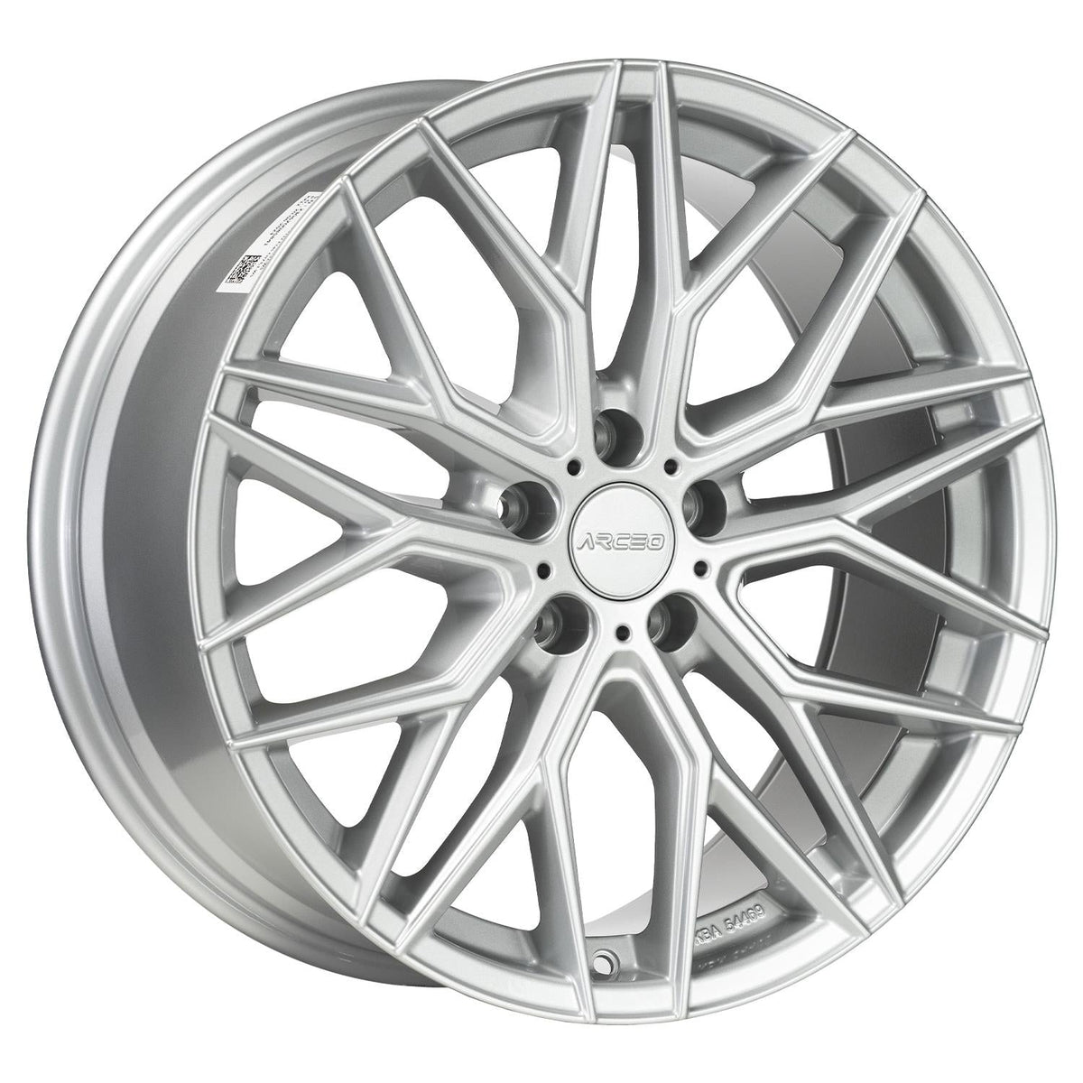 9.5x19 Zoll 5x112 ET45 73.1 White Silver ARCEO VALENCIA