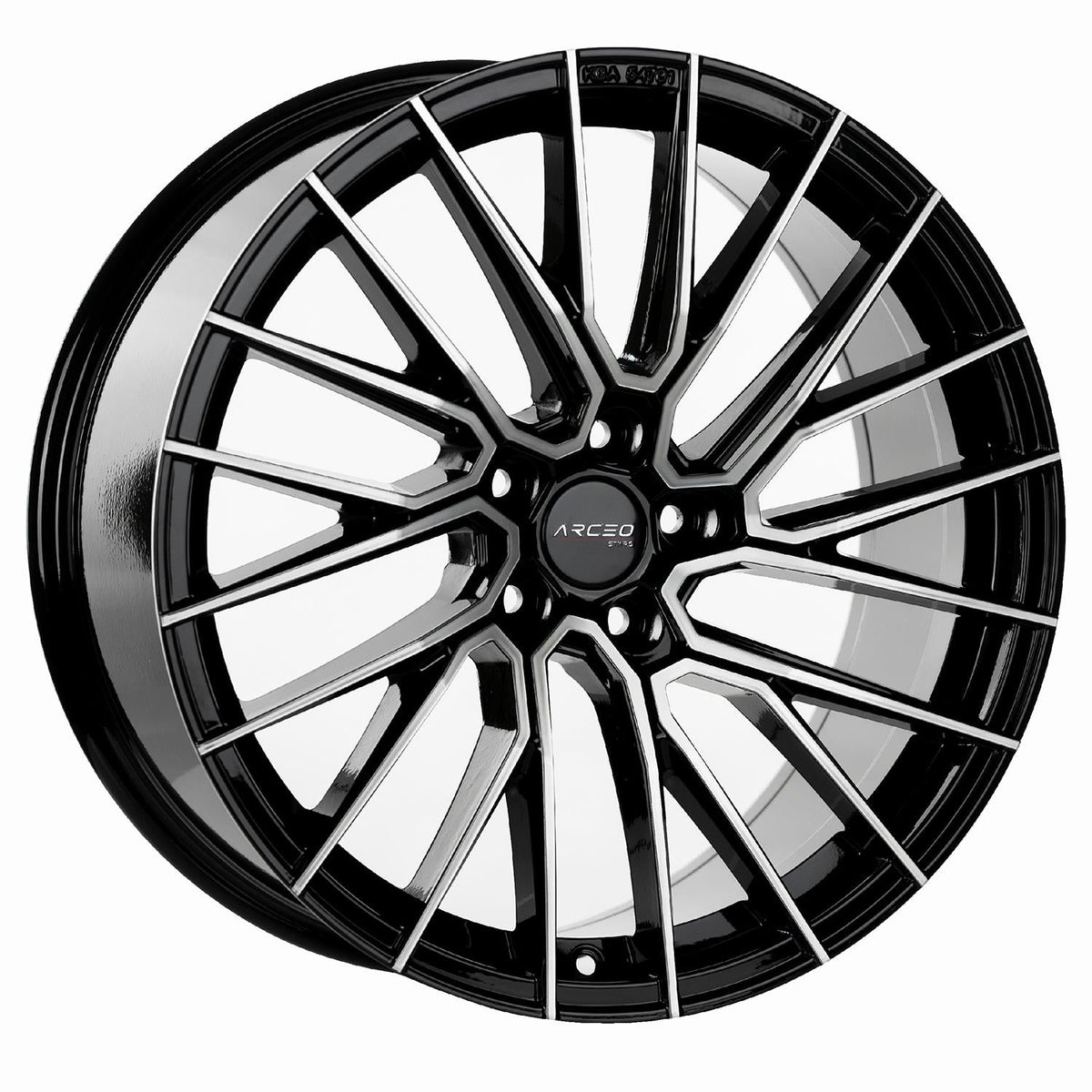 19 Zoll Arceo ASW02 ET35 Black Diamond Velgen für Mercedes A B C E GLE-Klasse Audi A3 A6 S3 S6