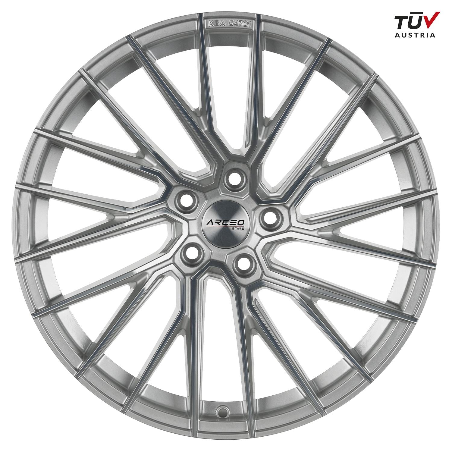 19 Zoll Arceo ASW02 ET35 Silver Velgen für Mercedes Cupra Formentor Audi A3 A6 S3 S6