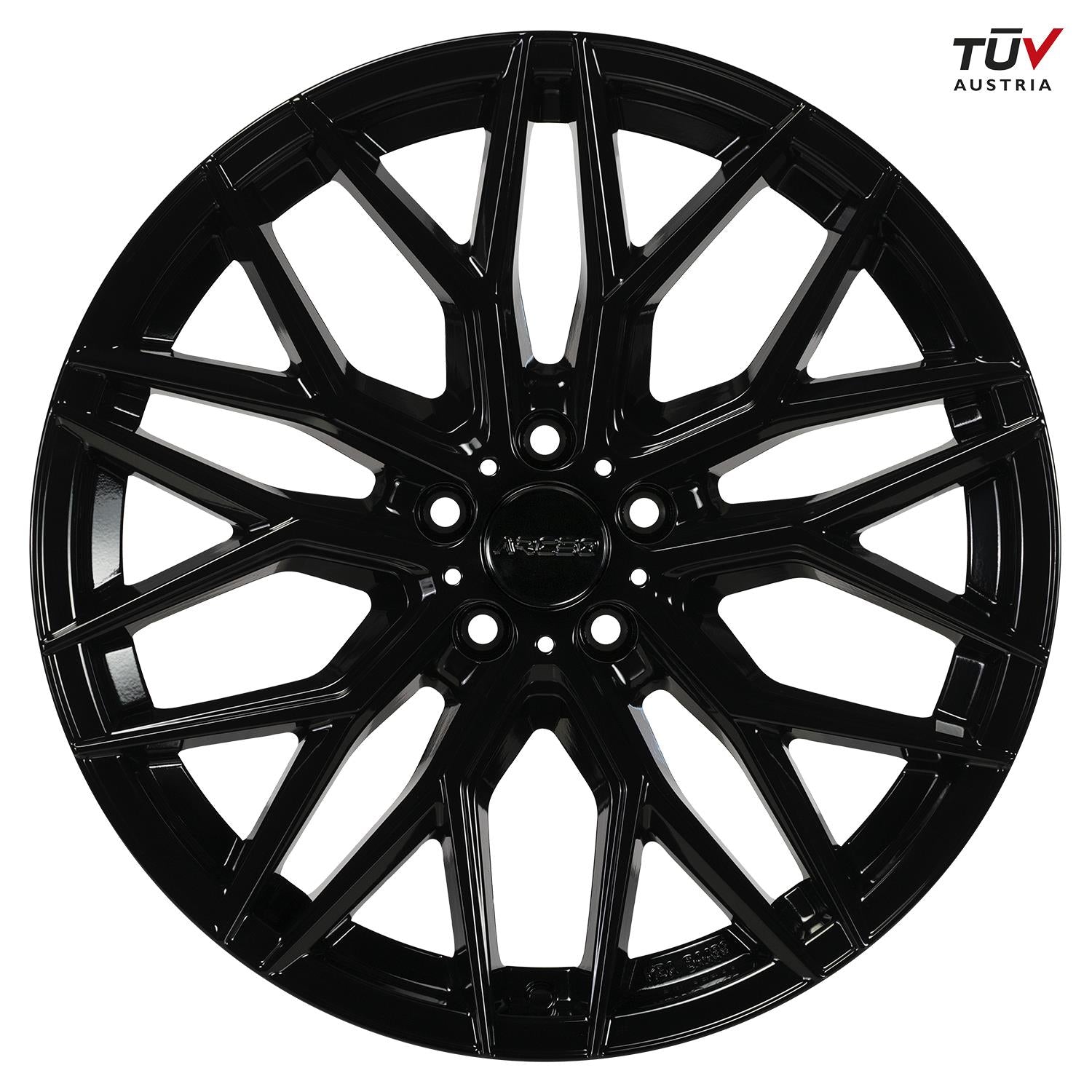 8.5x19 Zoll 5x108 ET45 73.1 Glossy Black ARCEO VALENCIA