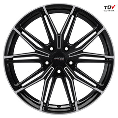 ARCEO ASW05 8.0x19-5x120 ET35 72.6 Black Diamond Aluvelgen