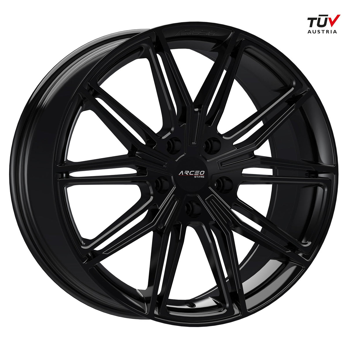 ARCEO ASW05 8.0x19-5x112 ET40 73.1 Glossy Black Aluvelgen