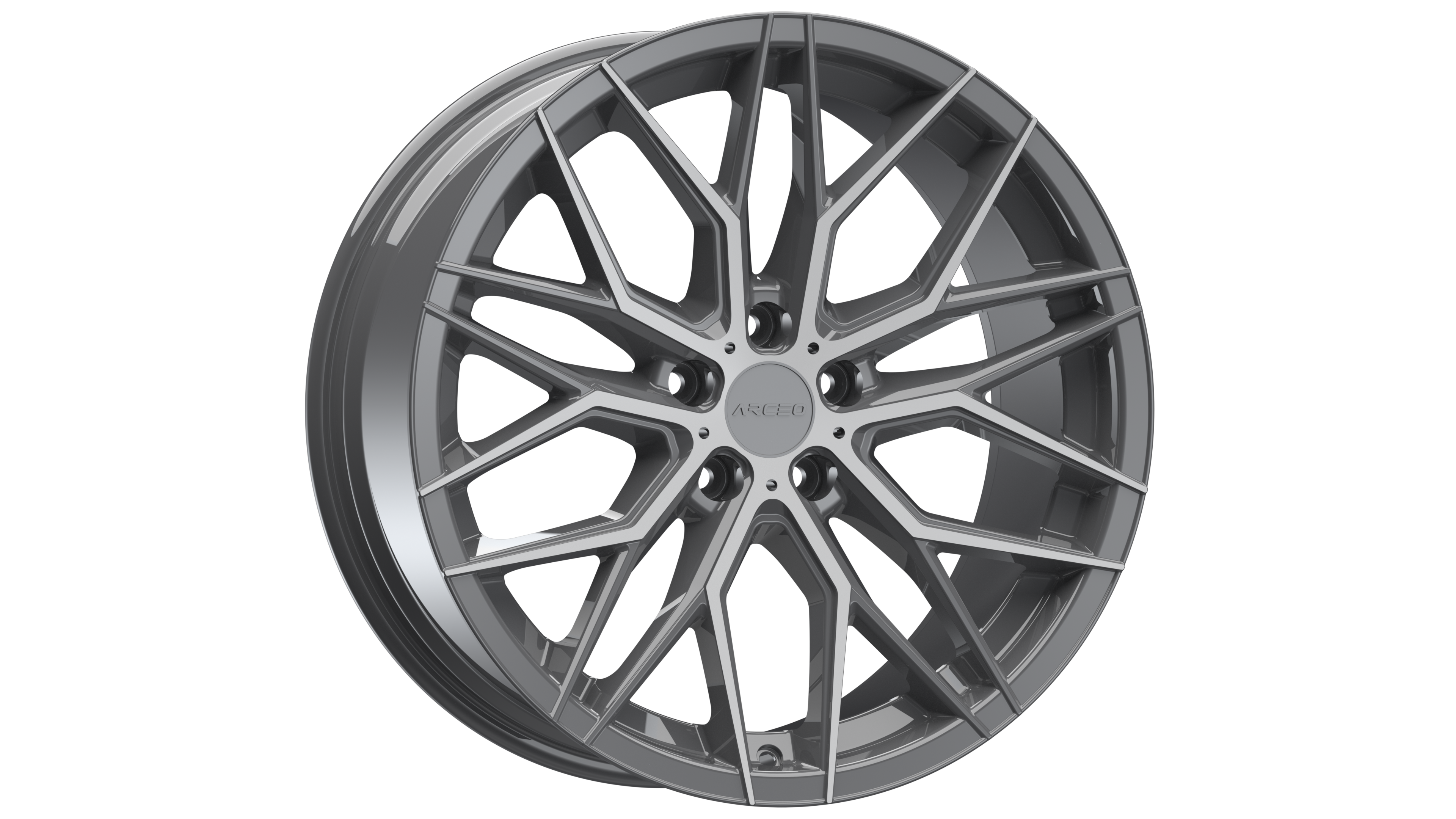 9.0*21-5*112 ET30 66.6 Titanium Silver VALENCIA