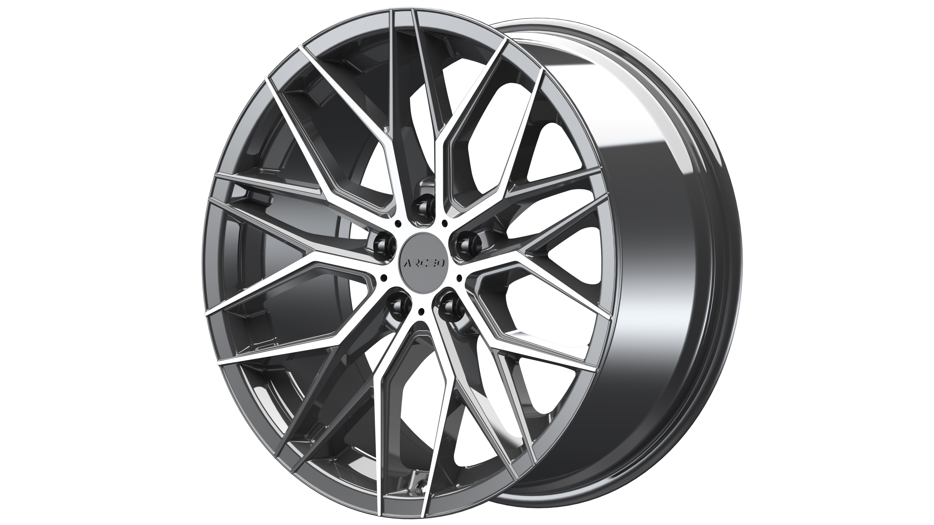 9.0*21-5*112 ET30 66.6 Titanium Silver VALENCIA