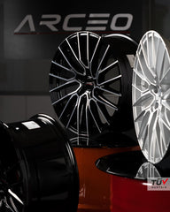 19 Zoll Arceo ASW02  5x108 ET45 Black Diamond Velgen für Ford Focus Peugeot 5008 Volvo XC60